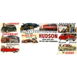JL Innovative 226 - 10 Automobile/Transportation Billboard Signs 40-... - N Scale Kit