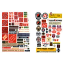 JL Innovative 607 - Railroad REA & Depot Signs 40'-60's(122) - N Scale Kit