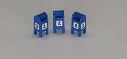 JL Innovative 802 - U.S. Mail Street Box 1971-1993 Blue Qty3 - HO Scale