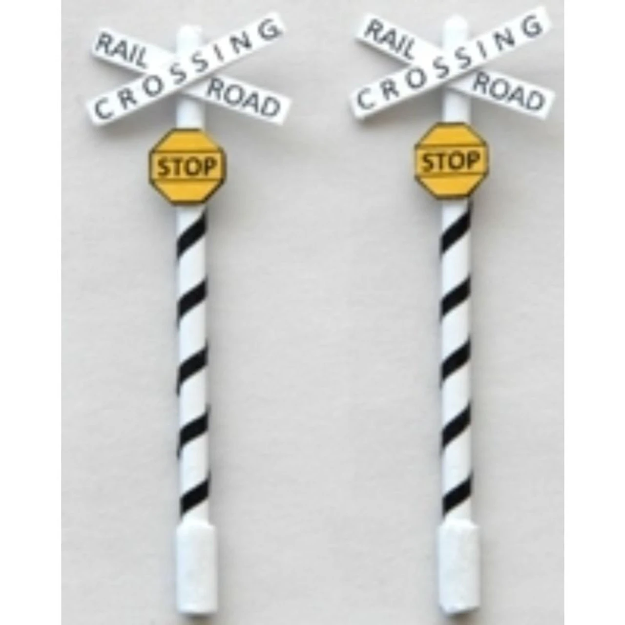 JL Innovative 858 - Custom "Tiger Striped" Steam Era Crossbuck & Stop(2) - HO Scale 3 JL Innovative 858 - Custom "Tiger Striped" Steam Era Crossbuck & Stop(2) - HO Scale