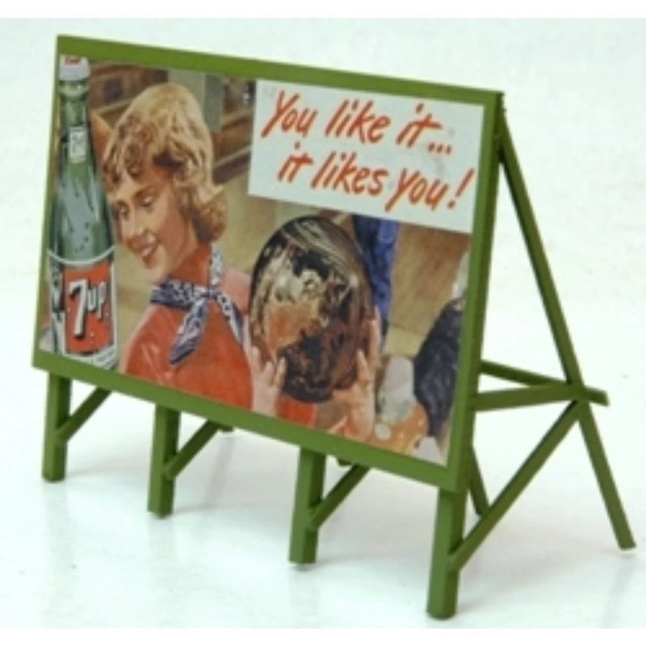 JL Innovative 981 - Custom Billboard 7 Up 1950's - HO Scale 3 JL Innovative 981 - Custom Billboard 7 Up 1950's - HO Scale
