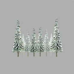 JTT 92008 - Snow Spruce Trees 6"-10", 12pcs - O Scale