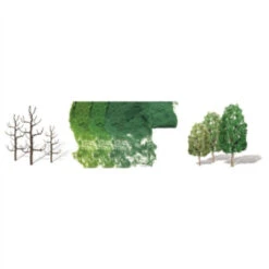 JTT 92024 - Sycamore Trees Pro Kit 2.5"-4", 10pcs - HO Scale