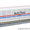 Kato 1065508 - AutoTrain Autorack Phase III Pack Amtrak (AMTK) 9116, 9117, 9119, 9122 - N Scale