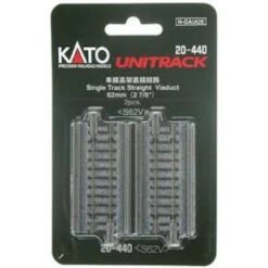 Kato 20-440 - Single-Track Straight Viaduct - 2-7/8" - 2 Pcs - N Scale