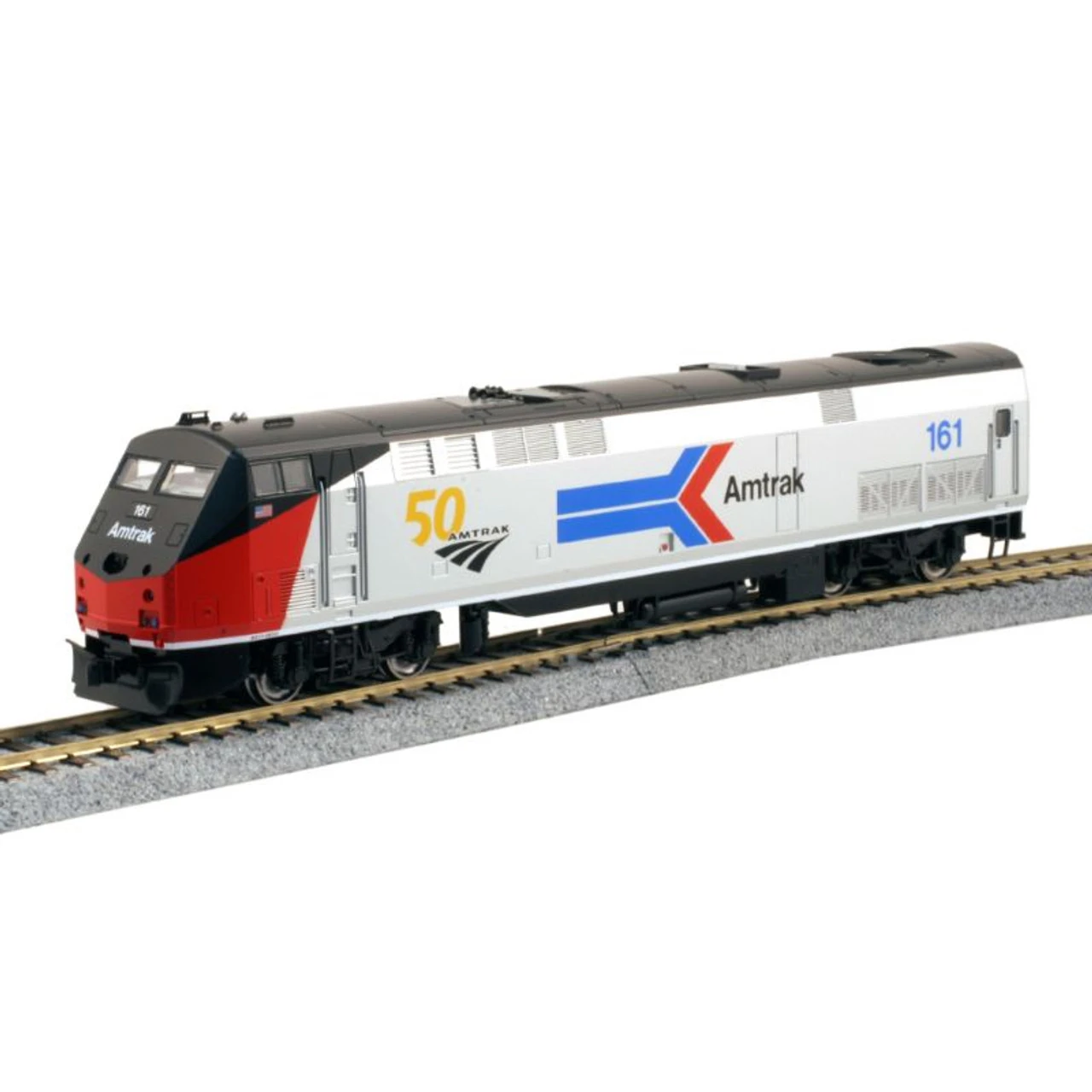 Kato 37-6114 - GE P42DC Amtrak (AMTK) "Phase I" #161 - HO Scale 3 Kato 37-6114 - GE P42DC Amtrak (AMTK) "Phase I" #161 - HO Scale
