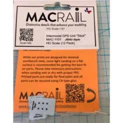 MACRail 1101 - INTERMODAL GPS UNIT "STICK" JBHU STYLE - 12 PACK - HO Scale Kit