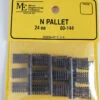 Micro Engineering 80-144 - Pallet 24pcs - N Scale -Woodland Scenics Sale me80144 26228.1680631100