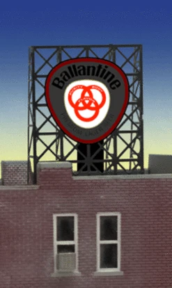Miller Engineering 338865 - Animated Ballentine's Beer Billboard - N Or Z Scale