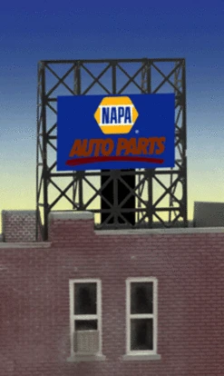 Miller Engineering 338895 - Animated Napa Billboard - N Or Z Scale