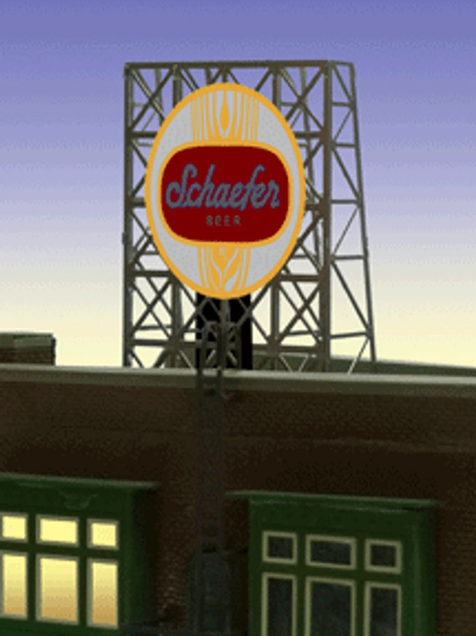 Miller Engineering 338925 - Animated Schafer Billboard - N Or Z Scale 3 Miller Engineering 338925 - Animated Schafer Billboard - N Or Z Scale