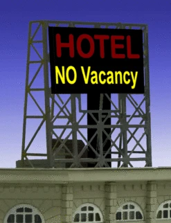 Miller Engineering 338990 - Animated Hotel Billboard - N Or Z Scale