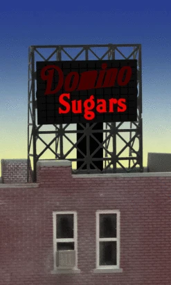 Miller Engineering 339020 - Animated Domino Sugars Billboard - N Or Z Scale