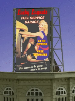 Miller Engineering 339040 - Animated Lugnuts Billboard - N Or Z Scale