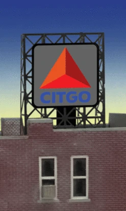 Miller Engineering 339075 - Animated Citgo Billboard - N Or Z Scale