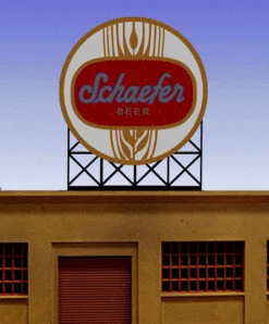 Miller Engineering 441302 - Animated Schaefer Beer Billboard - HO/N Scale