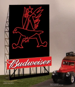 Miller Engineering 442302 - Animated Budweiser Eagle Billboard - HO/N Scale