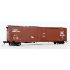 Moloco 13033-02 - RI Delivery 1963, GA 50' RBL Sill 1 10'6" Offset Door Narrow Rods Rock Island (RI) 6338 - HO Scale