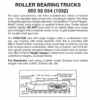 Micro-Trains 00302034 - Roller Bearing Trucks With Long Extension Couplers (1032) 1 Pair -Woodland Scenics Sale mtl00302034 04527.1645223570