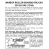 Micro-Trains 00302040 - Barber Roller Bearing Trucks Without Couplers (1036) 1 Pair 1 Micro-Trains 00302040 - Barber Roller Bearing Trucks Without Couplers (1036) 1 Pair -Woodland Scenics Sale mtl00302040 38272.1645223570