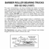 Micro-Trains 00302042 - Barber Roller Bearing Trucks With Medium Extension Couplers (1037) 1 Pair -Woodland Scenics Sale mtl00302042 66018.1645223571