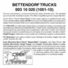 Micro-Trains 00310020 - Bettendorf Trucks Without Couplers (1001-10) 10 Pair -Woodland Scenics Sale mtl00310020 35196.1645223577