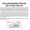 Micro-Trains 00310032 - Roller Bearing Trucks With Medium Extension Couplers (1033-10) 10 Pair -Woodland Scenics Sale mtl00310032 22306.1645223579