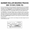 Micro-Trains 00310044 - Barber Roller Bearing Trucks With Long Extension Couplers (1038-10) 10 Pair -Woodland Scenics Sale mtl00310044 31552.1645223579