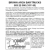 Micro-Trains 00322000 - Arch Bar Trucks Without Couplers - Brown (1011-B) 1 Pair -Woodland Scenics Sale mtl00322000 78333.1645223582