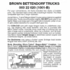 Micro-Trains 00322020 - Bettendorf Trucks Without Couplers - Brown (1001-B) 1 Pair -Woodland Scenics Sale mtl00322020 75701.1645223582