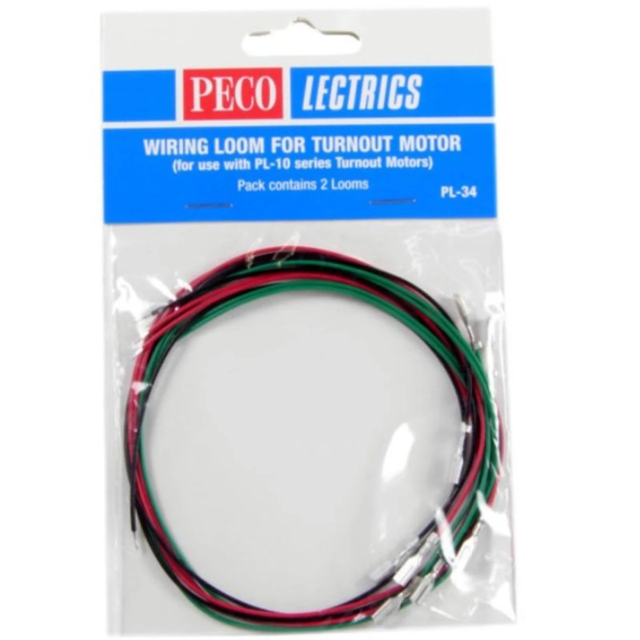 PECO PL-34 - Wiring Loom For Turnout Motor (for Use With PL-10 Series) - Multi Scale 3 PECO PL-34 - Wiring Loom For Turnout Motor (for Use With PL-10 Series) - Multi Scale