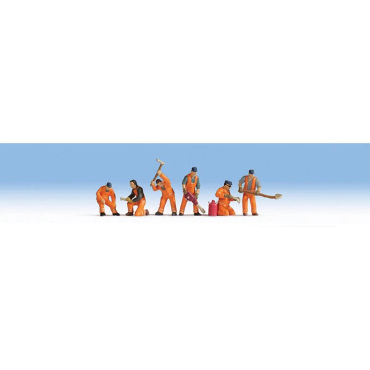 Noch 15276 - Railroad Track Workers Orange Uniforms - 6 Pieces - HO Scale 3 Noch 15276 - Railroad Track Workers Orange Uniforms - 6 Pieces - HO Scale