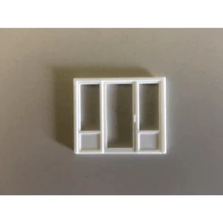 Pikestuff 541-1115 - Window & Center Door Combo. (2 Each) - HO Scale Kit