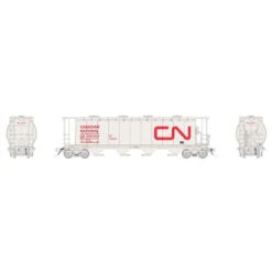 Rapido 127024A-6 - NSC 3800 Cylindrical Hopper Canadien National (CN) 371946 - HO Scale