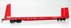 Rapido 147001A - Marine Industries 66' Bulkhead Flatcar Canadian Pacific Internationl (CPI) 317105 - HO Scale