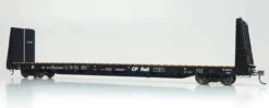 Rapido 147002A - Marine Industries 66' Bulkhead Flatcar Canadian Pacific (CP) 317422 - HO Scale