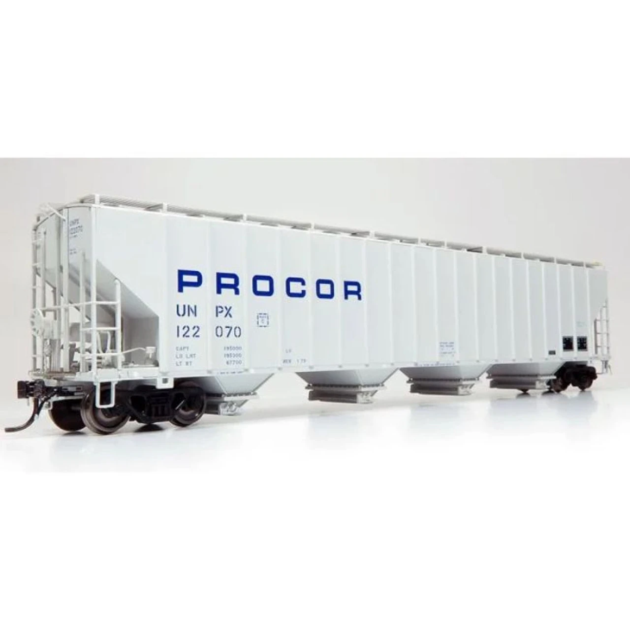 Rapido 157001-06 - Procor 5820 Covered Hopper: UNPX - Procor Blue Stencil Procor (UNPX) 122110 - HO Scale 3 Rapido 157001-06 - Procor 5820 Covered Hopper: UNPX - Procor Blue Stencil Procor (UNPX) 122110 - HO Scale