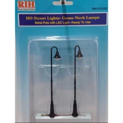 Rock Island Hobby 012105 - Street Lights - Goose Neck Lamps (2) - HO Scale