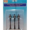 Rock Island Hobby 012107 - Street Lights - Vintage Lamp Posts (3) - HO Scale -Woodland Scenics Sale rih012107 70343.1668033217