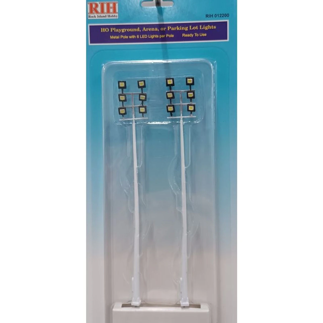 Rock Island Hobby 012200 - Playground, Arena, Or Parking Lot Lights (2) - HO Scale 3 Rock Island Hobby 012200 - Playground, Arena, Or Parking Lot Lights (2) - HO Scale