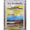Rix Products 0032 - Railroad Telephone Poles, Two Crossarm Kits (18) - HO Scale Kit