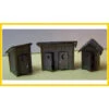 RS Laser 2010 - 3 Outhouses - 1 Double Door 2 Single - HO Scale Kit -Woodland Scenics Sale rsl2010 35066.1645223917