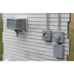 Showcase Miniatures 2324 - Power Meters And Window AC Units - HO Scale Kit