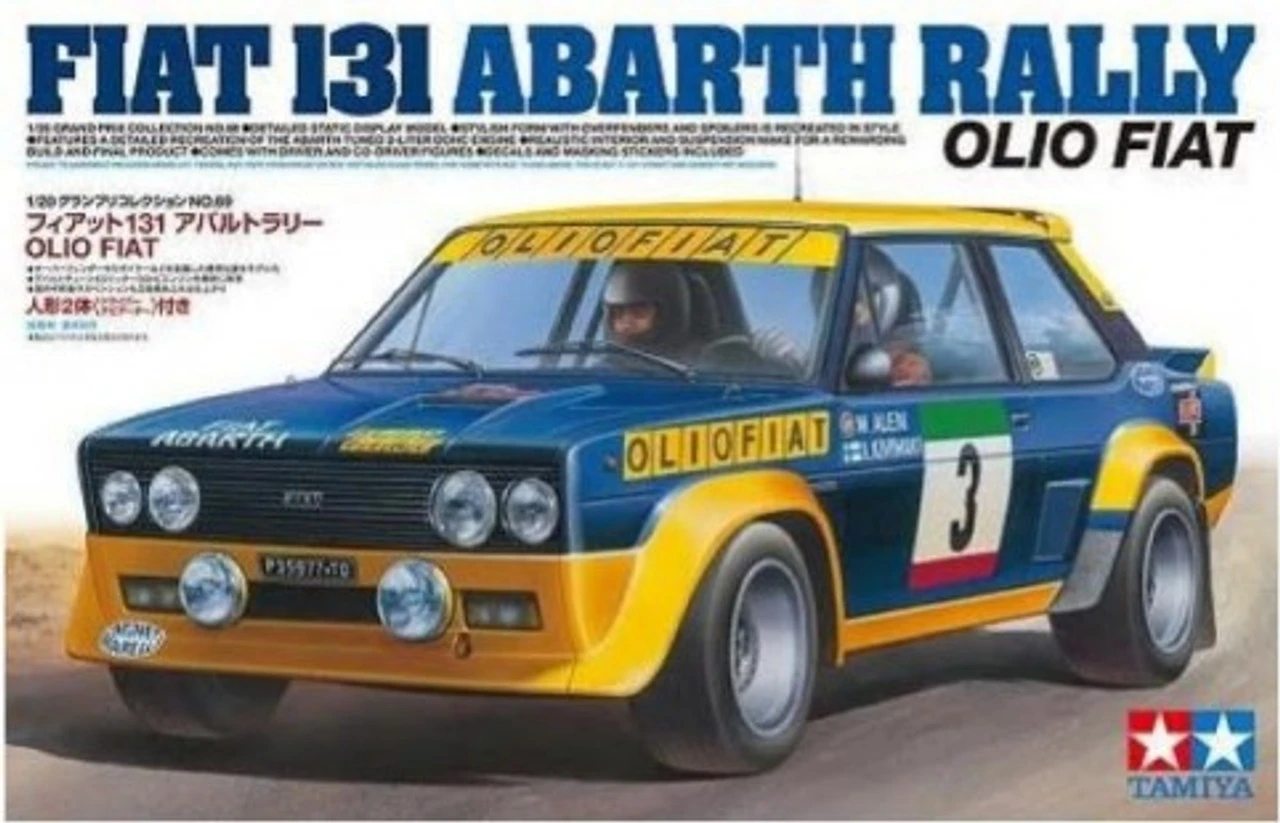 Tamiya 20069 - 131 Abarth Rally Olio Fiat - 1:20 Scale Kit 3 Tamiya 20069 - 131 Abarth Rally Olio Fiat - 1:20 Scale Kit