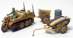 Tamiya 32502 - Kettenkrad W/ Cart & Goliath Vehicle Germany - 1:48 Scale Kit