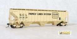 Tangent Scale Models 20054-09 - Pullman Standard 4750 "Original 7-1980" Seaboard Coast Line (SCL) 243581 - HO Scale