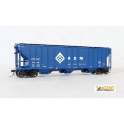 Tangent Scale Models 28013-01 - CRDX " ADM Blue Lease 9-1966" GATC 4500 Covered Hopper ADM (CRDX) 4880 - HO Scale