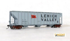 Tangent Scale Models 28061-04 - PC Sam Rea Shops 4600 Covered Hopper Lehigh Valley (LV) 50966 - HO Scale