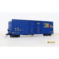 Tangent Scale Models 29013-08 - GVSR “B-70-43 Repaint 1996+” Gunderson 6089 50′ High Cube Boxcar Golden West Service (GVSR) 742068 - HO Scale