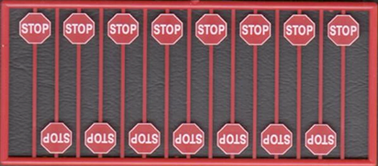 Tichy Train Group 8247 - Modern Stop Sign 15 Pcs - HO Scale 3 Tichy Train Group 8247 - Modern Stop Sign 15 Pcs - HO Scale